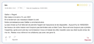 Témoignage d'un client qui a été démarche par Expertise Galtier.