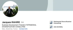 Profil Linkedin public de Jacques Rahire.