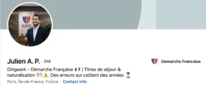 Profil Linkedin public de Julien Perez.