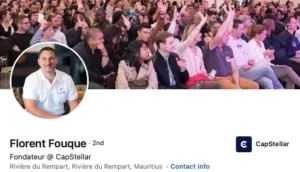 Profil Linkedin de Florent Fouque.