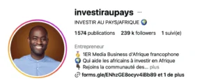Compte Instagram de Portrait public de Philippe Simo Meuphu.