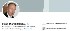Profil Linkedin public de Pierre-Michel Deléglise.