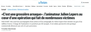 Extrait d'un article du Parisien.