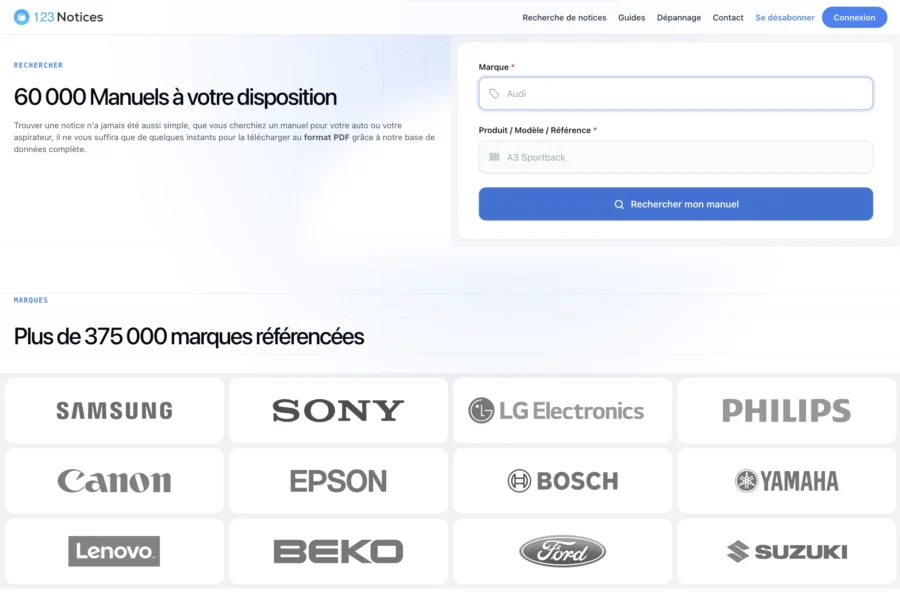 Présentation d'une sélection de logos de grandes marques, incluant Samsung, Sony et Philips.