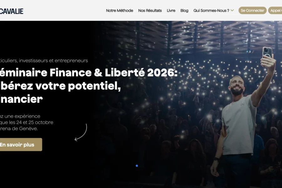 Page web du séminaire Jody Capule sur la finance et la liberté en 2026