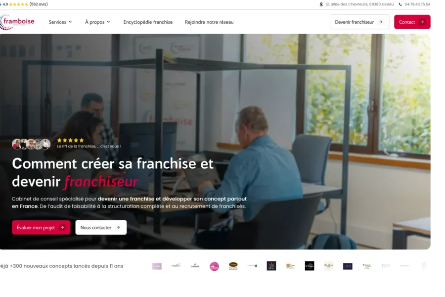 Bannière vidéo de Warnoness promouvant la formation franchisedirect pour créer une franchise.