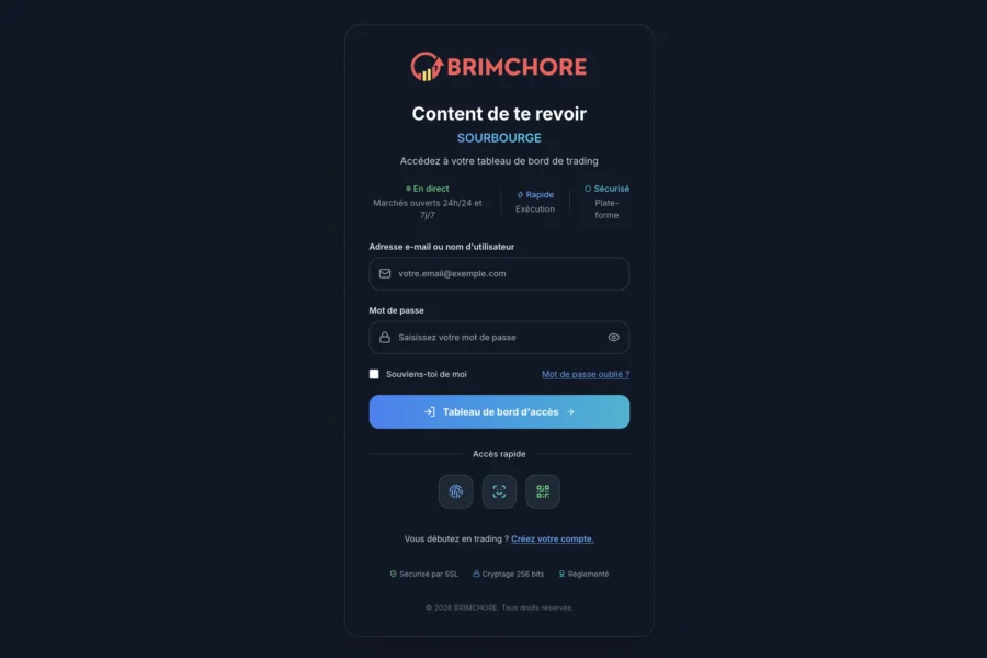 Interface assombrie de la page de création de compte Binance affichant un formulaire bleu.