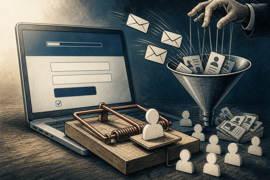 Immediate-matrix.fr : Une URL d’arnaque servant à collecter des contacts