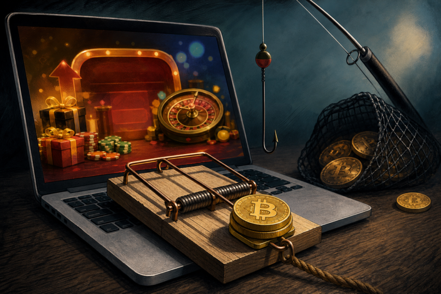 Coinsbit.io : Une URL signalée pour arnaque proposant des casinos Bitcoin