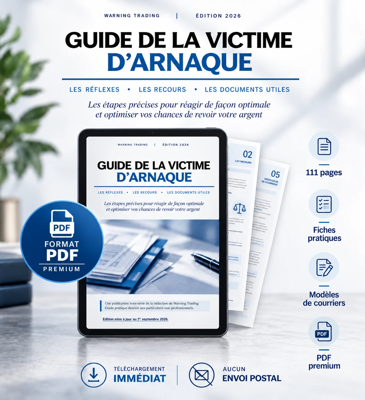 Guide victime d’arnaque 2026 – Warning Trading