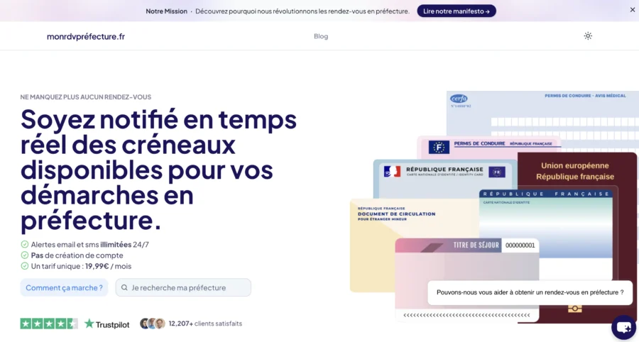 Un en-tête de page affiche "mondemarches-it". Une icône d'alerte accompagne le titre "Soignez-nous" ainsi que le texte "votre profil en temps réel ...".